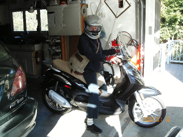 Polly's First Ride to Work.JPG